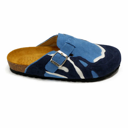 Sabot en daim bleu Pellmaro