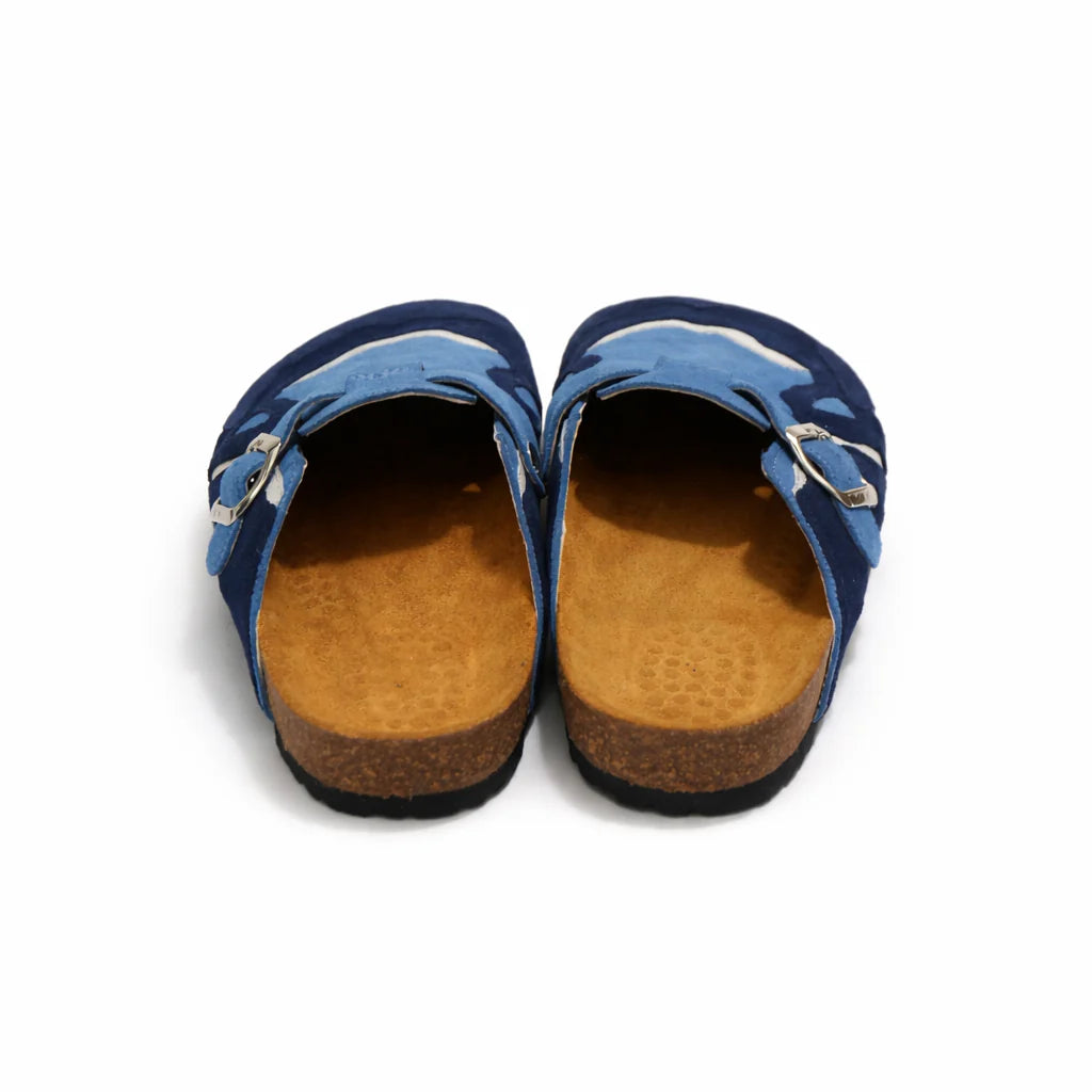 Sabot en daim bleu Pellmaro