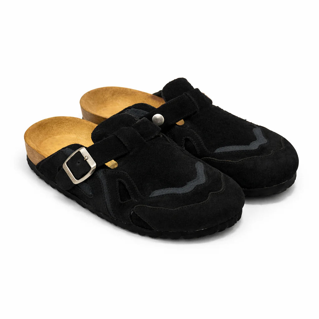 Pellmaro Black Suede Clog