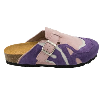 Pellmaro Pink Purple Suede Clog
